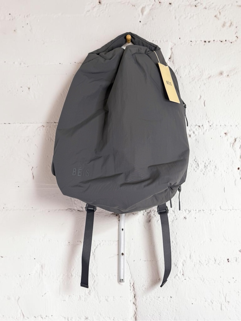 BÉIS The Air Backpack Charcoal Lightweight Travel Laptop Bag NWT